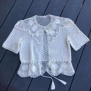 Vintage Lim’s Crochet top. Size L
